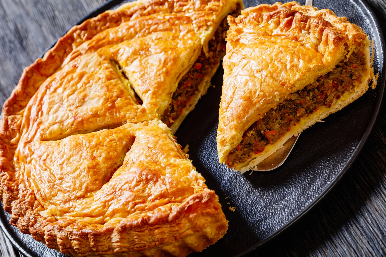 Empanada de carne, típica de La Rioja