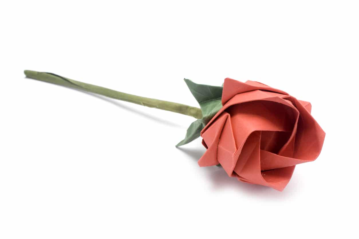 Rosas de Origami