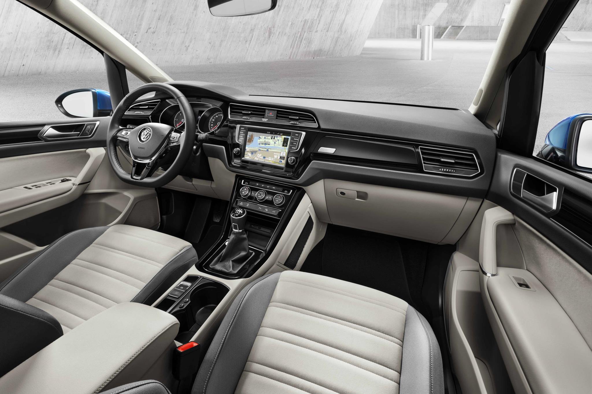 Interior del nuevo Volkswagen Touran