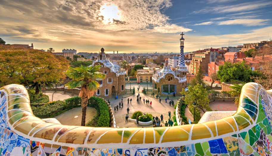 Parque Güell, en Barcelona