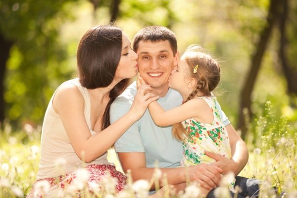 Padre con su familia