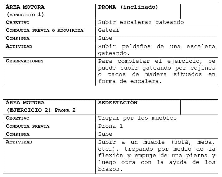 Ejercicios para estimular primeros pasos 1