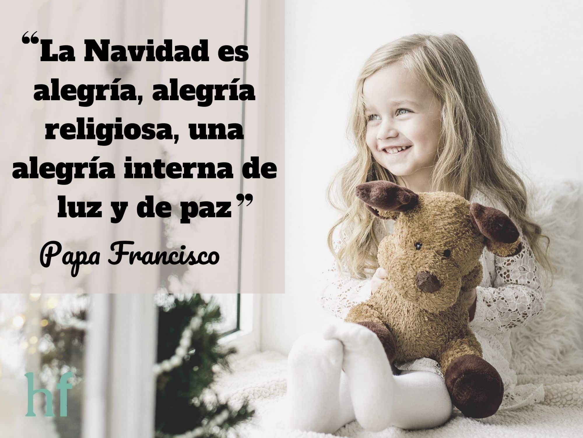 La Navidad es una alegría interna de luz y paz