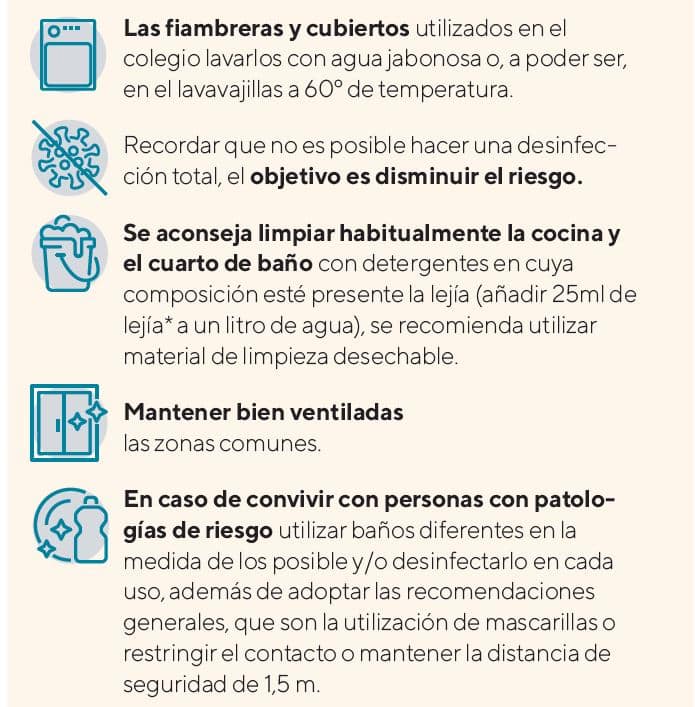 Al llegar a casa: consejos de salud