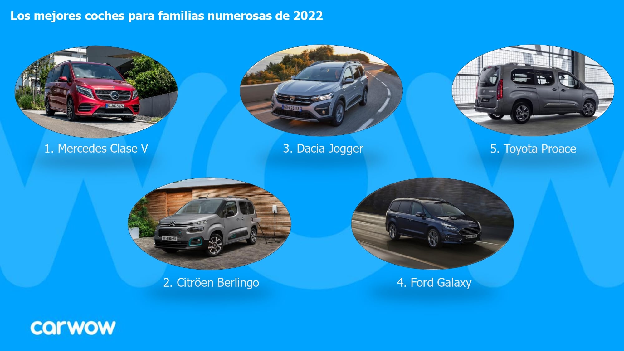 Los mejores coches para familias numerosas