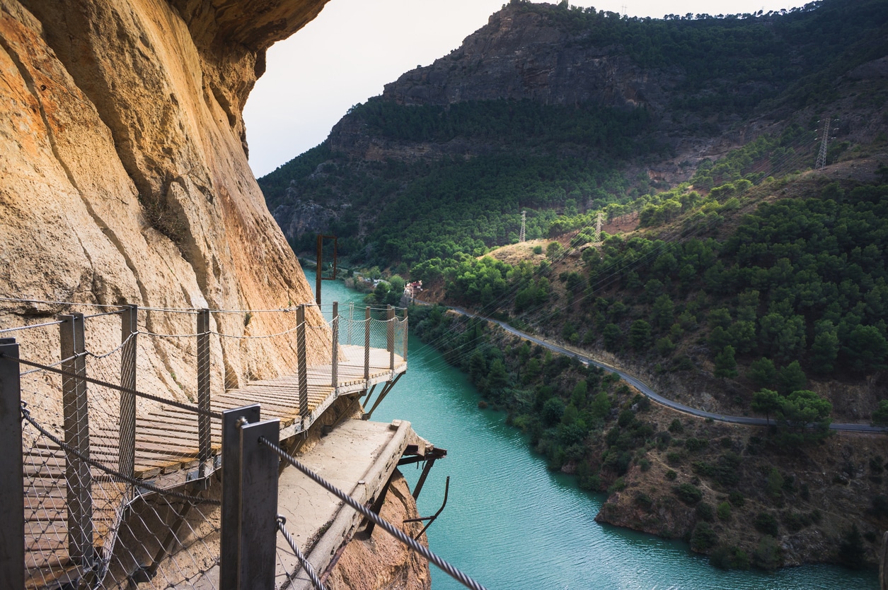 Caminito del Rey pasarela en altura