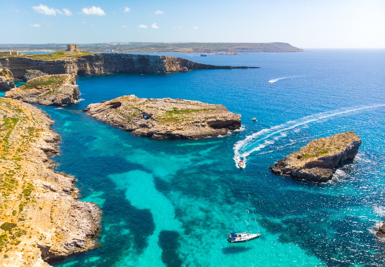 Acantilados en Malta