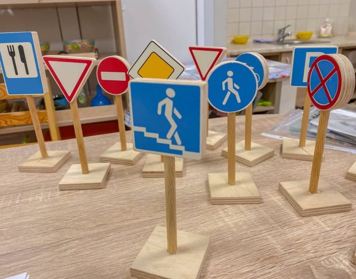 miniature road signs for children