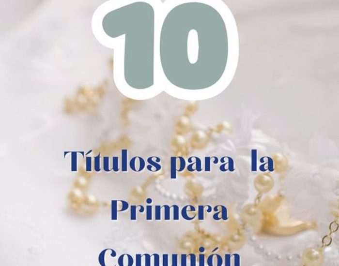 05/04/2024 10 Libros Especialmente Elegidos Para Acompañarlos En Este Viaje De Fe.

Primera Comunión es un momento especial en la vida de los niños porque marca un hito importante en su camino espiritual y religioso. Para celebrar este momento tan significativo y fomentar el crecimiento espiritual de los más pequeños, hemos elaborado una cuidadosa selección de 10 libros especialmente elegidos para acompañarlos en este viaje de fe.

SOCIEDAD
HACER FAMILIA